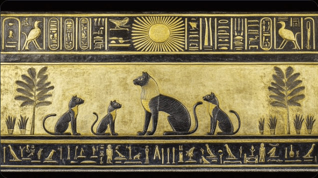 The Family, an Egyptian-inspired artwork shared by Vlad Tenev